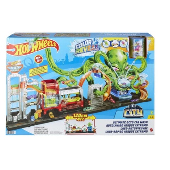 Hrací set umývačky áut s chobotnicou Color Reveal Ultimate Octo, 120 cm, viacfarebný - B
