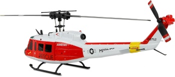RC vrtuľník UH-1 Marine, 6 kanálov, gyroskop 6G/3D, RTF, bielo/červený - B