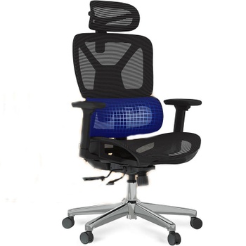 Ergonomická kancelárska stolička ErgoX C7B-Lite-V2 s výškovo nastaviteľným sedákom, čierna - B