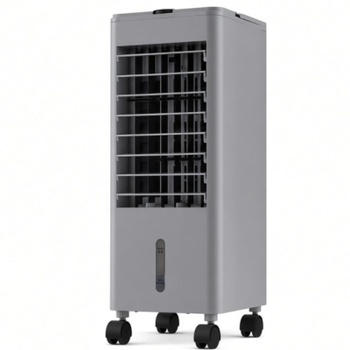 Chladič vzduchu s ventilátorom a zvlhčovačom, 3 funkcie, 12-hodinový časovač, 59 x 22 x 25,5 cm, sivý