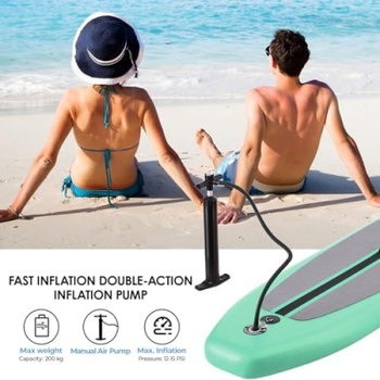 Nafukovací paddleboard LY-43, 305 x 76 x 15 cm, zelený - B