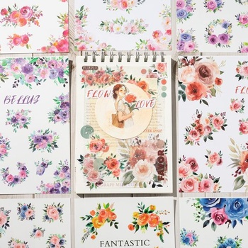 20 listů samolepek do alba, více než 100 samolepek do deníku pro scrapbooking, estetické vintage