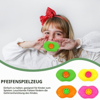 TOYANDONA Hračka na píšťalku na pery 20 kusov farebná pre deti