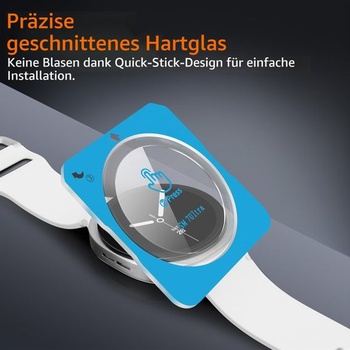 Puzdro Amizee kompatibilné s Samsung Galaxy Watch 9/8 40mm, strieborné/biele