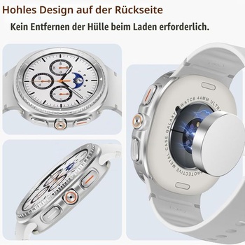 Puzdro Amizee kompatibilné s Samsung Galaxy Watch 9/8 40mm, strieborné/biele