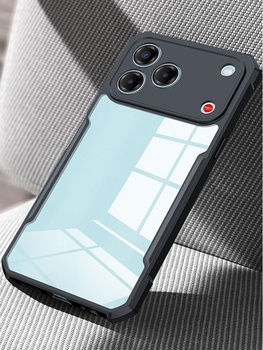 Pouzdro GIOPUEY pro ZTE Blade V80 Pro, pevný PC + měkký TPU kryt, vysoká průhlednost, čirý kryt na