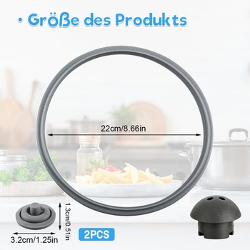 4 náhradní díly pro WMF, s těsnicím kroužkem ventilu a pojistným ventilem, sada 4 kusů