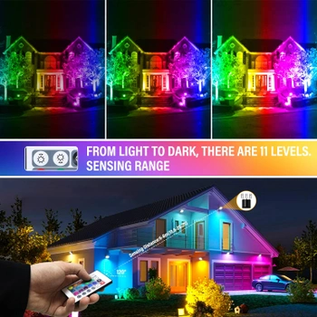 RIGIDON RGB LED žiarič s diaľkovým ovládaním
