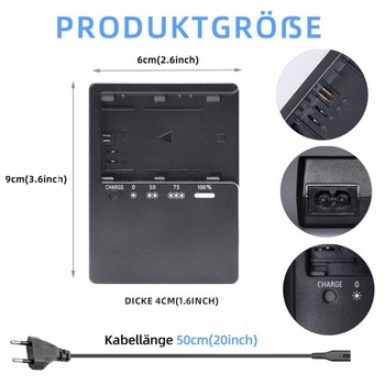 Nabíječka baterií LP-E6 LC-E6 LC-E6N kompatibilní s Canon EOS 90D 80D