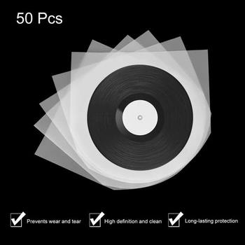 QUARKZMAN obaly na 50 vinylových desek, průhledné vinylové obaly na LP desky 5,1