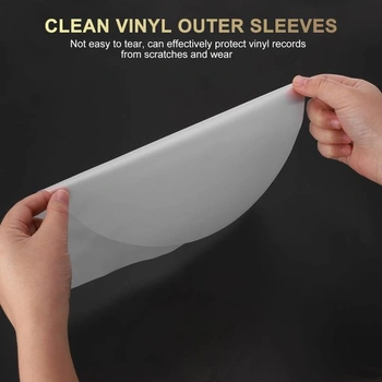 QUARKZMAN obaly na 50 vinylových desek, průhledné vinylové obaly na LP desky 5,1