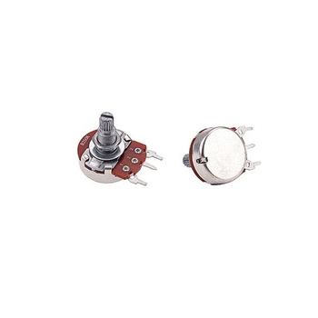 Lineárny potenciometer Alnicov pre gitarové diely, 250K Ohm, 3pólový, 18 mm, ovládanie hlasitosti,