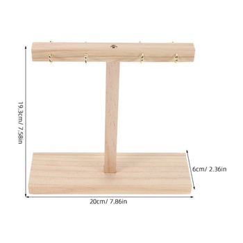 Drevený stojan na manikúru, béžový, minimalistický, ľahký a ľahko skladovateľný, na umelé nechty,