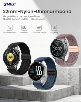 Řemínek 22 mm kompatibilní s Huawei Watch (46 mm) GT7/GT6/GT5/GT4/GT3/Garmin Venu 2/3/Vivoactive 4.