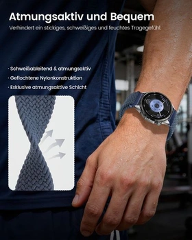 Řemínek 22 mm kompatibilní s Huawei Watch (46 mm) GT7/GT6/GT5/GT4/GT3/Garmin Venu 2/3/Vivoactive 4.