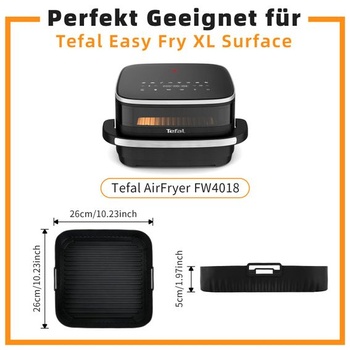 Silikonová forma pro horkovzdušnou fritézu Tefal Easy Fry XL, opakovaně použitelná silikonová