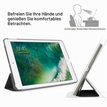 Chytré puzdro MoKo pre iPad 5./6. generácie 9,7 palca 2018/2017, vesmírne šedá
