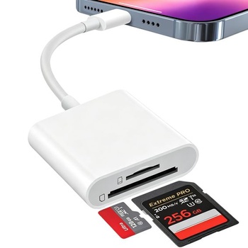 Čítačka SD kariet pre iPhone/iPad, adaptér 2 v 1 z…