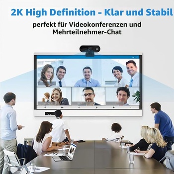 Webová kamera 2K 30 FPS, webová kamera s mikrofónom Full HD 1080P PC kamera