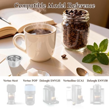 Znovupoužiteľné kapsule pre kávovary Nespresso, nerezová oceľ. Znovupoužiteľné kávové kapsule s