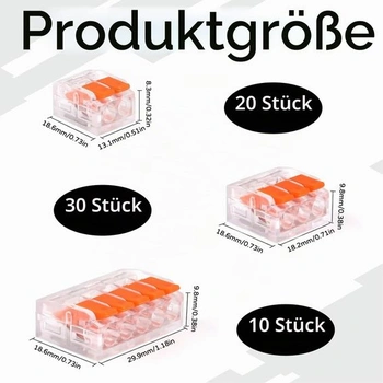 60 kusov káblových konektorov, káblových svoriek pre elektroinštalačné práce,
