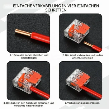 60 kusov káblových konektorov, káblových svoriek pre elektroinštalačné práce,