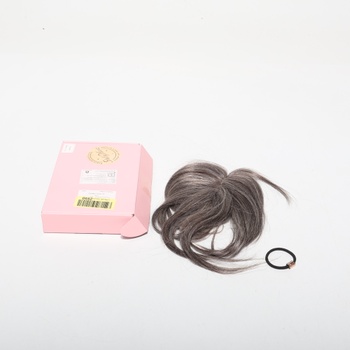 Flufymooz Príčesok z pravých ľudských vlasov pre ženy, 26 cm, 100% pravý ľudský vlasový ozdobný