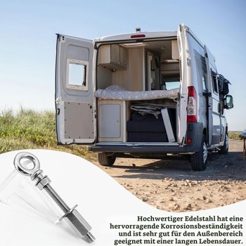 Skrutka s okom M8 pre pánty zadných dverí Ducato - nerezová oceľ 316 M8x80mm pre Jumper, Boxer,