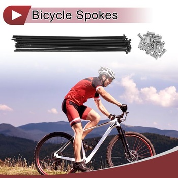 INFINAUTO Drôty na bicykel 13G čierne 20 kusov nerezová oceľ 304 187 mm