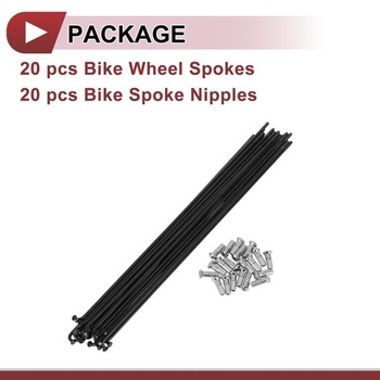 INFINAUTO 20 kusov 13G drôtov na bicykel čierne 203 mm nerezová oceľ 304