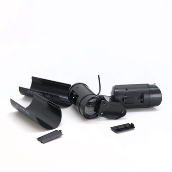 TIMESETL 2 Pack Maketa CCTV kamery s červenou blikající LED falešnou bezpečnostní kamerou – černá