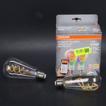 OSRAM SMART+ RGB žiarovka s vláknom Edison s technológiou Matter cez Wi-Fi, výhodné balenie 2 ks,