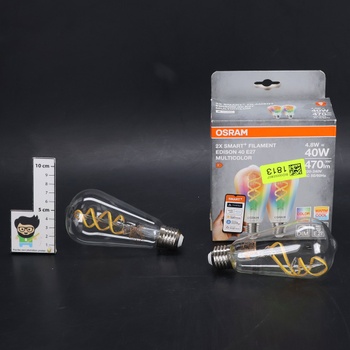 OSRAM SMART+ RGB žiarovka s vláknom Edison s technológiou Matter cez Wi-Fi, výhodné balenie 2 ks,