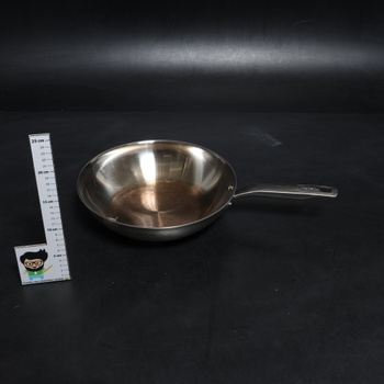 Wok panvica Tefal E49219 strieborná