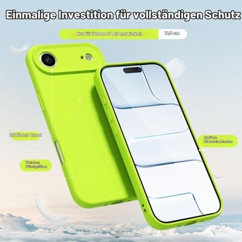 Silikonový kryt oakxco pro iPhone 17 Air s ochranou fotoaparátu, ultra tenký barevný kryt na