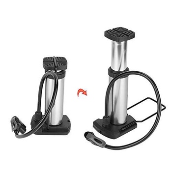 Nožná pumpa na bicykel, vysokotlaková mini podlahová pumpa s 45cm vzduchovou hadicou a ventilom pre