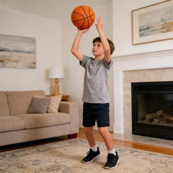 Tichá basketbalová lopta, Tichá basketbalová lopta do interiéru s tlmeným zvukom, Penová lopta s vysokou