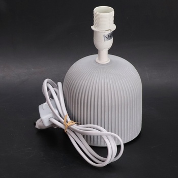 Briloner - Stolová lampa s látkovým tienidlom, káblový vypínač, keramická základňa, lampa do