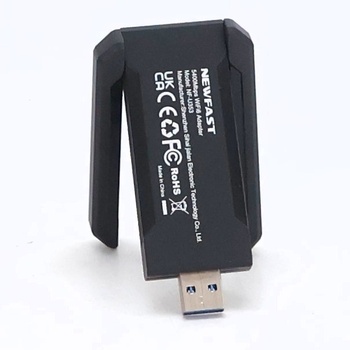 NEWFAST Vysoce výkonný WiFi adaptér NF-U353, AXE5400 USB WiFi 6E adaptér | 6 GHz USB adaptér, WiFi,