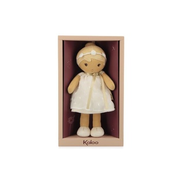 KALOO – Tendresse – Moja prvá mäkká bábika Daphné – Mäkká bábika 25 cm – Organzové šaty s
