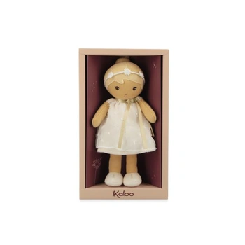 KALOO – Tendresse – Moje první měkká panenka Daphné – Měkká panenka 25 cm – Organzové šaty s