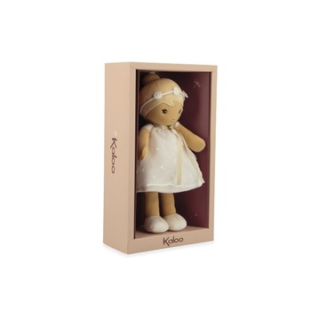 KALOO – Tendresse – Moje první měkká panenka Daphné – Měkká panenka 25 cm – Organzové šaty s