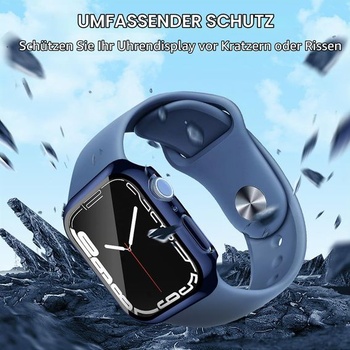 Uluck 2 kusy tvrdých pouzder s ochranným sklem kompatibilních s Apple Watch SE 2/Series 6/5/4 44