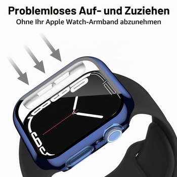 Uluck 2 kusy tvrdých pouzder s ochranným sklem kompatibilních s Apple Watch SE 2/Series 6/5/4 44