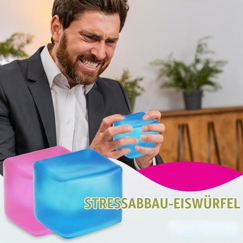 MEIEST Obria stresová kocka - 8 cm kocka - Senzorická mačkacia hračka Fidget s veľmi pevnou