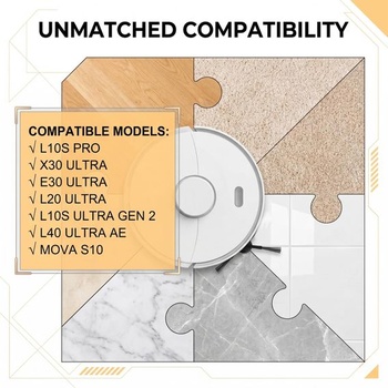 6 bočních kartáčů pro Dreame L40 Ultra AE/E30 Ultra/L10s Pro Ultra Heat. Náhradní boční kartáč pro