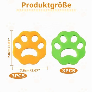 6dílná sada odstraňovačů zvířecích chlupů pro pračky, odstraňovače žmolků z praček, myčky zvířecích