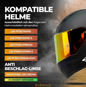 Hľadí na prilbu Everalo pre LS2 FF353 Rapid - FF3
