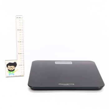 Koupelnová váha Rowenta Premiss 2.0, snadno čitelný LCD displej, až 160 kg, výška pouze 2,2 cm,