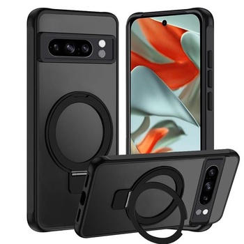 Puzdro na telefón Tawarror MagStand pre Google Pixel 9 Pro XL, matné priesvitné magnetické ochranné